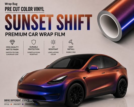 WrapBug Tesla Color Change Wrap Kit -SUNSET SHIFT
