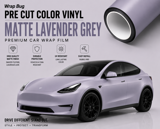 WrapBug Tesla Color Change Wrap Kit -MATTE LAVENDER GREY