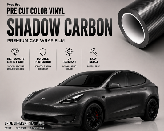WrapBug Tesla Color Change Wrap Kit -SHADOW CARBON