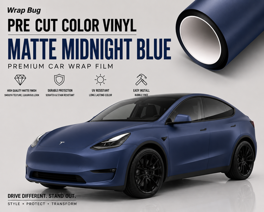 WrapBug Tesla Color Change Wrap Kit -MATTE MIDNIGHT BLUE