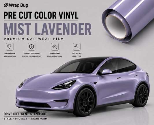 WrapBug Pre-cut Tesla Wrap Kit-GLOSS MIST LAVENDERI
