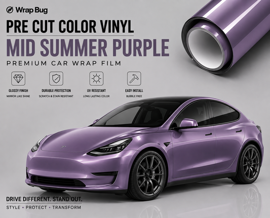 WrapBug Pre-cut Tesla Vinyl Wrap Kit-GLOSS MID SUMMER PURPLE
