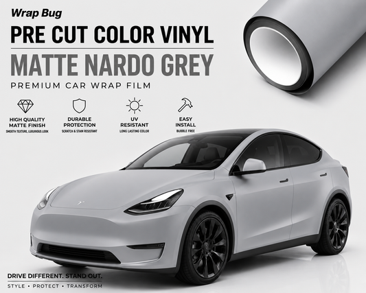 WrapBug Tesla Color Change Wrap Kit -MATTE NARDO GREY