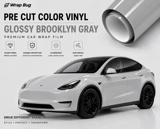 WrapBugPre-cut Tesla Wrap Kit-GLOSSY BROOKLYN GRAY