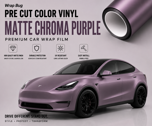WrapBug Tesla Color Change Wrap Kit -MATTE CHROMA PURPLE