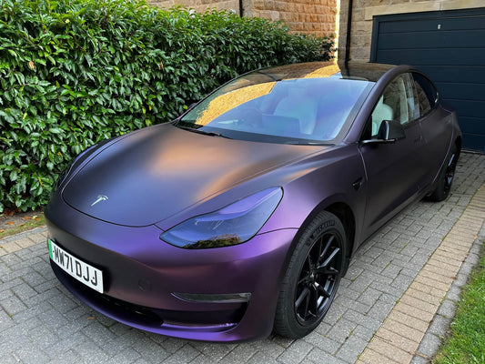 WrapBug Tesla Color Change Wrap Kit - MATTE AURORA PURPLE
